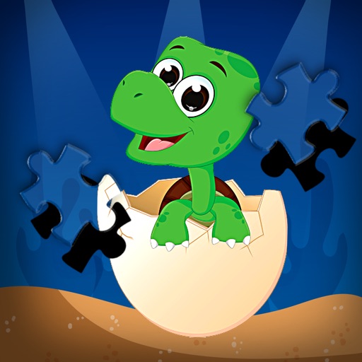 Turtle Jigsaw Puzzle Animal Game for Kids Icon