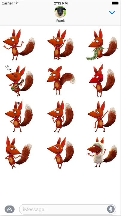 Little Fox Stickers iPhone Ekran Görüntüsü 1