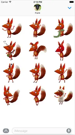 Little Fox Stickers iPhone image 1