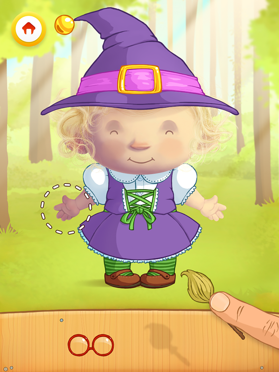 Screenshot #3 for Dress Up : Fairy Tales - Dressing puzzle & Coloring activities for children by Play Toddlers