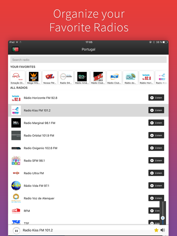 Screenshot #5 pour Radio Portugal - Radios PRT FREE
