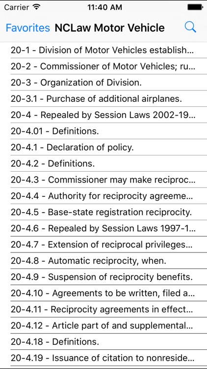 NCLaw - Motor Vehicle - Chapter 20