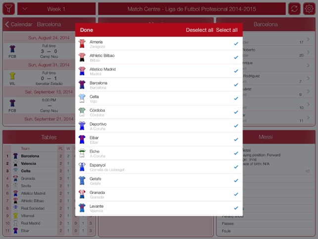 Spanish Football 2016-2017 - Match Centre(圖4)-速報App