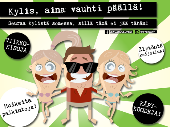 Kylähullu iPad screenshot