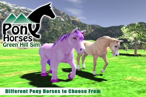 Pony Horses Green Hill Climb Simulator screenshot 4