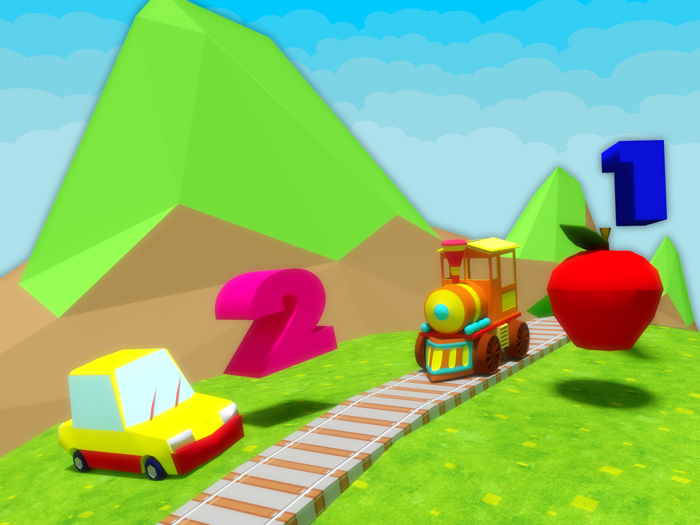 Numbers Train Game For Kids Learn 1 to 10