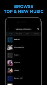 VOX Unlimited Music - Music Player & Streamer screenshot