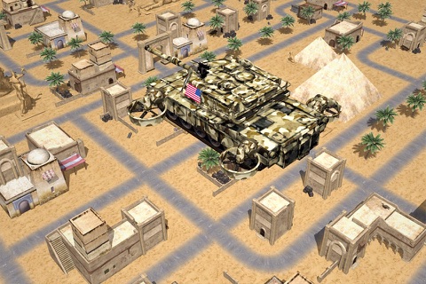 Futuristic flying USA army tank screenshot 4