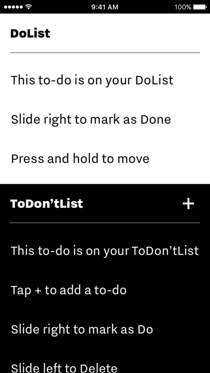 ToDon’tList