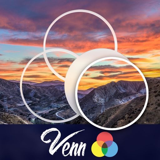 Venn Sunrises: Overlapping Jigsaw Puzzles iOS App