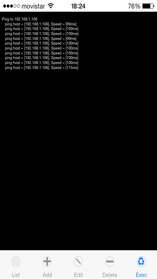 #1. iPING HOST (iOS) By: David Del Olmo