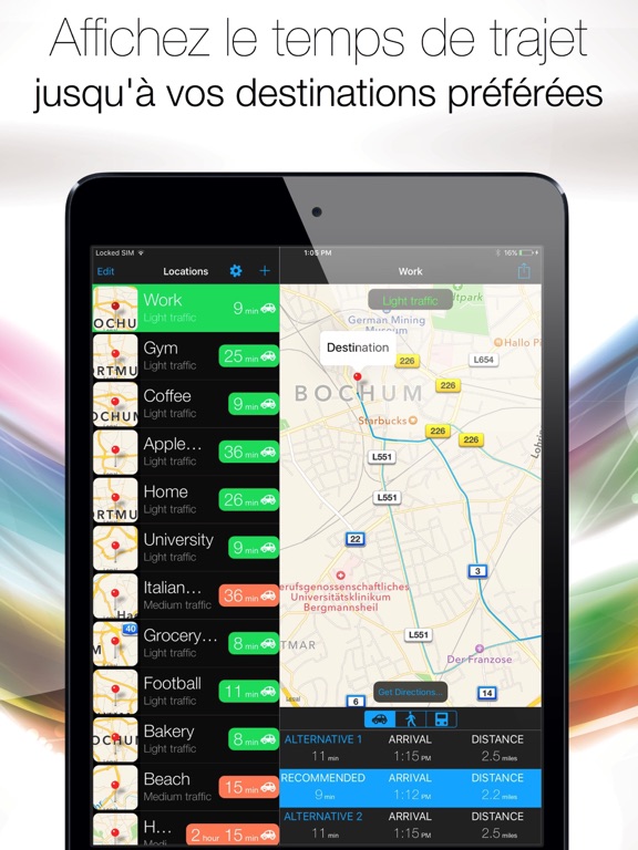 Screenshot #4 pour Arrive On Time - GPS, assistant d'aide à  la conduite - heure d'arrivée prévue, trafic, temps de trajet et indications