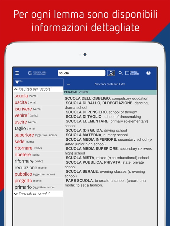 Screenshot #5 pour Dizionario medio di Inglese