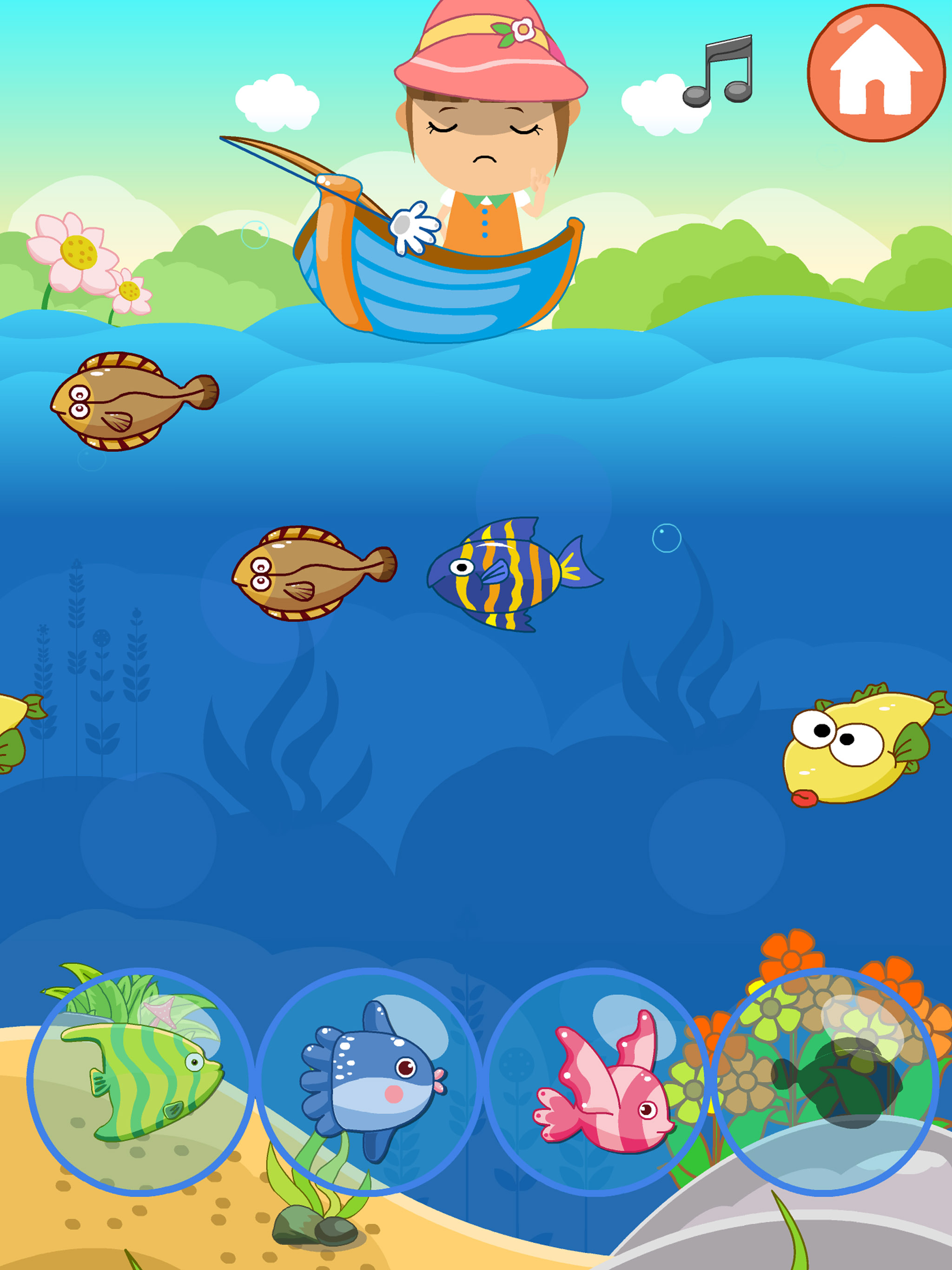 Amy Fishing Game free For Kids and toddlers