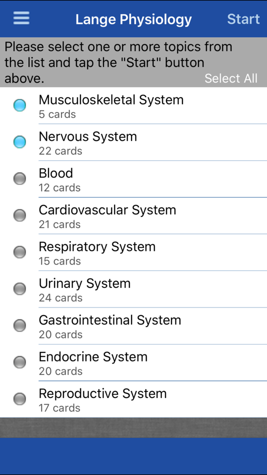 Physiology Lange Flash Cards - 1.0 - (iOS)