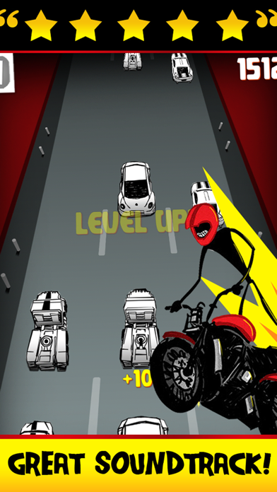 A Stickman Street Bike Motorcycle Highway Race screenshot 4