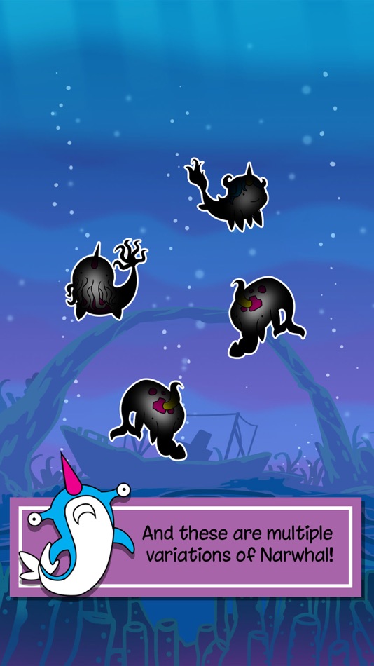 #3. Narwhal Evolution -A Endless Clicker Monsters Game (iOS) Podle: Romit Dodhia