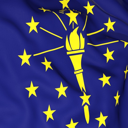 Indiana Flag Stickers