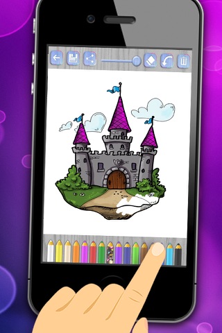 Paint Cinderella drawing in princess coloring book screenshot 3