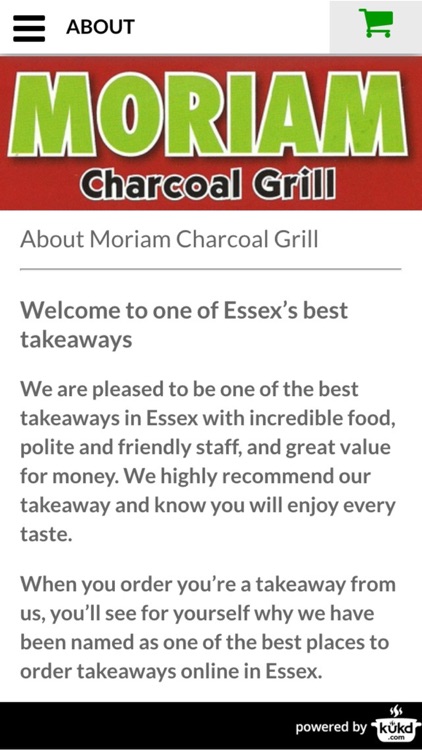Moriam Charcoal Grill Fast Food Takeaway screenshot-3