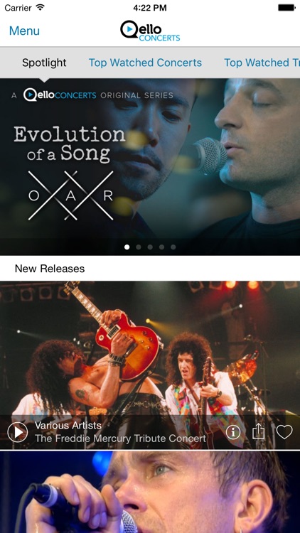 Qello Concerts screenshot-0