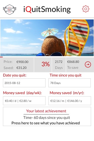 Quit smoking: iQuitSmoking App screenshot 4