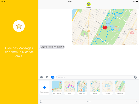 Screenshot #4 pour Mapsages · Messages avec cartes interactives
