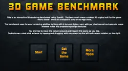 3d game benchmark iphone screenshot 1