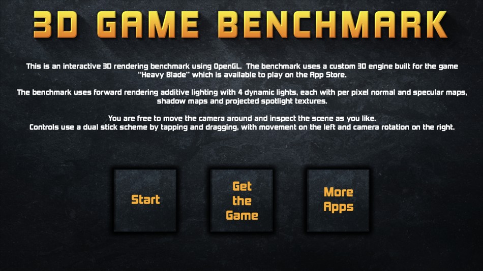 #1. 3D Game Benchmark (iOS) 게시자: Chris Egerter
