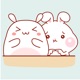Bunny Couple Animated Stickers app icon - Stickers app for iPhone