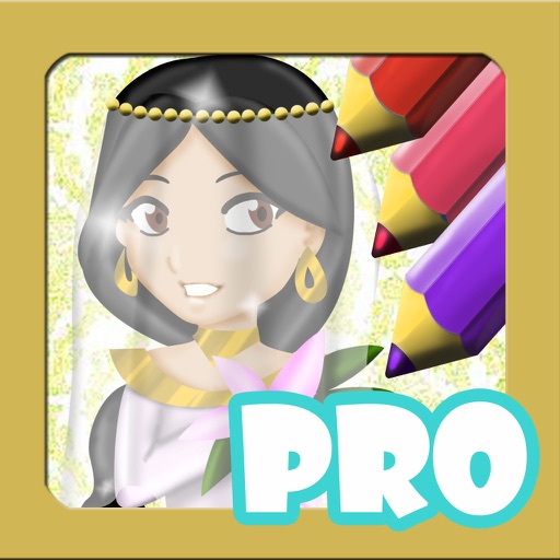 Princess Wedding Dress Coloring PRO - Magical Makeover Book Icon