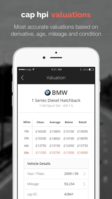 Screenshot #3 pour cap hpi valuations