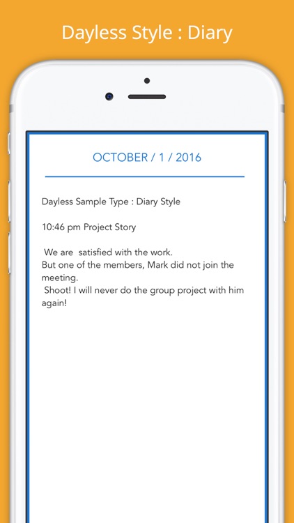 Dayless - Simple Diary App