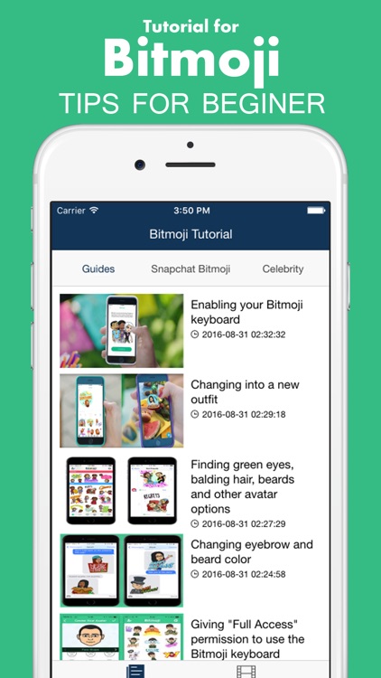 Tutorial for Bitmoji: How to create avatars