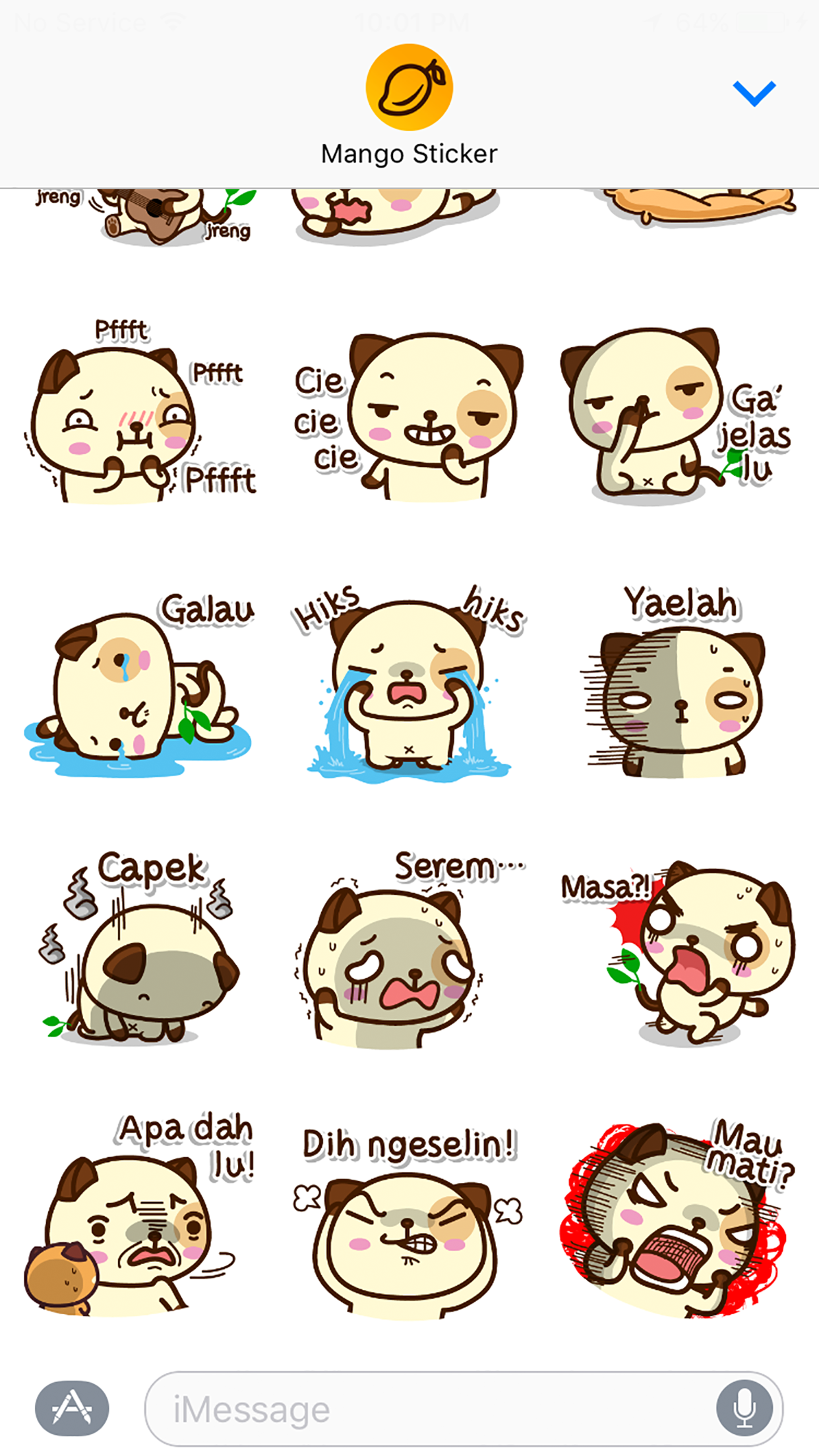 Pandadog (Bahasa Indonesia) - Mango Sticker screenshot 4