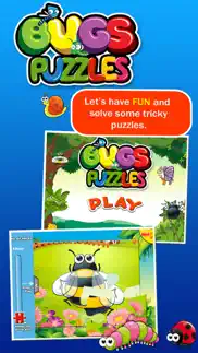 bugs puzzles: jigsaw for kids iphone screenshot 1