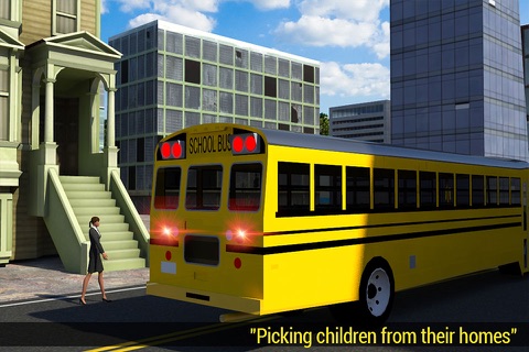 Town School Bus 3D screenshot 2