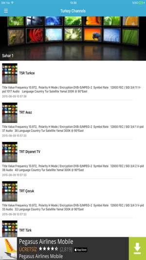 Turkey TV Channels Sat Info(圖4)-速報App