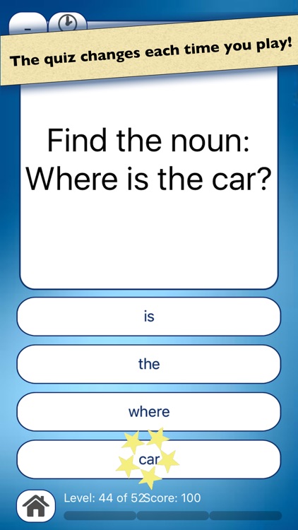 Nouns & Verbs Teaching Quiz