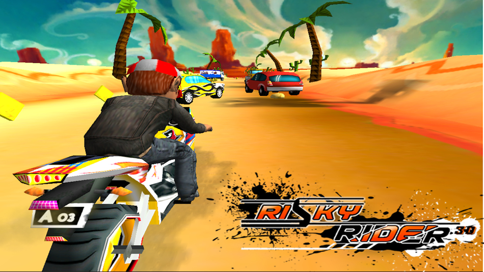 Risky Rider 3D - Motocross Dirt Bike Racing Game - 1.2 - (iOS)