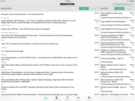Screenshot #4 pour Sanford C. Bernstein Research
