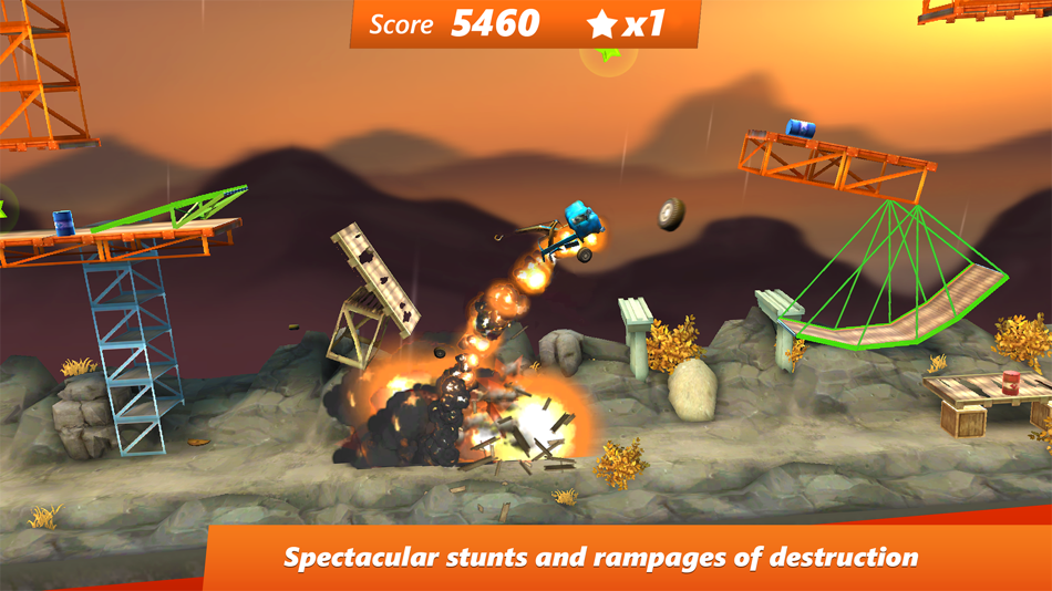 #2. Bridge Constructor Stunts (iOS) 来自: Headup GmbH