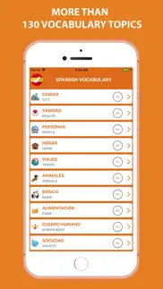 spanish vocabulary by picture iphone screenshot 1