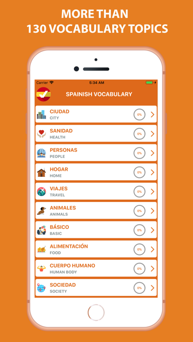Screenshot #1 pour Spanish Vocabulary By Picture