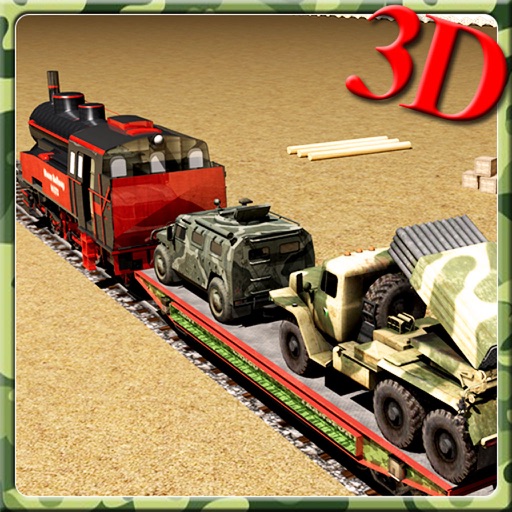 Army Vehicles Transport Train Icon