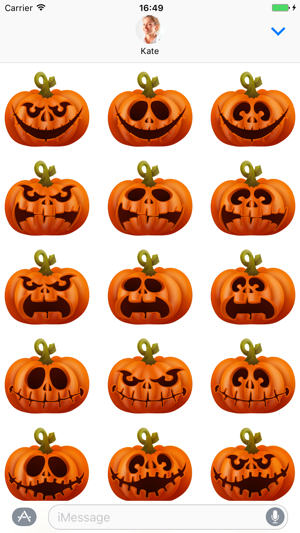 Evil pumpkin - Stickers for iMessage(圖2)-速報App