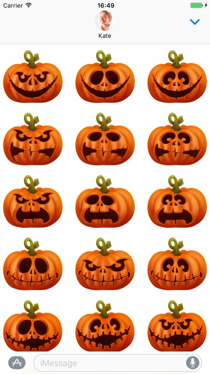 Evil pumpkin - Stickers for iMessage