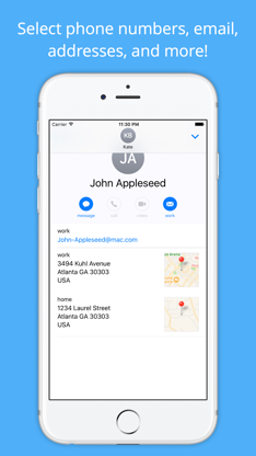 Contacts for iMessage screenshot 2