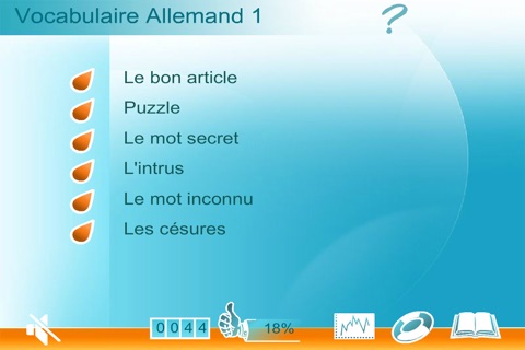 Vocabulaire allemand débutant screenshot 2