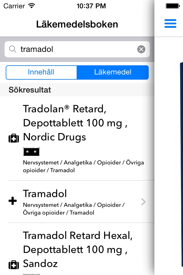 Läkemedelsboken screenshot 2